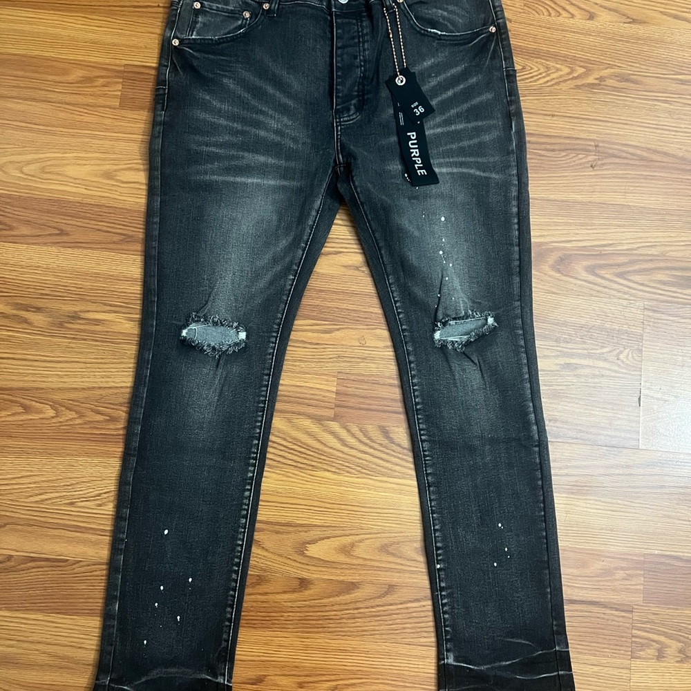 Stylish Black Distressed Slim Jeans